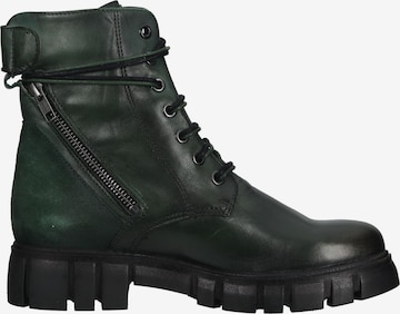 LAZAMANI Lace-Up Ankle Boots in Green