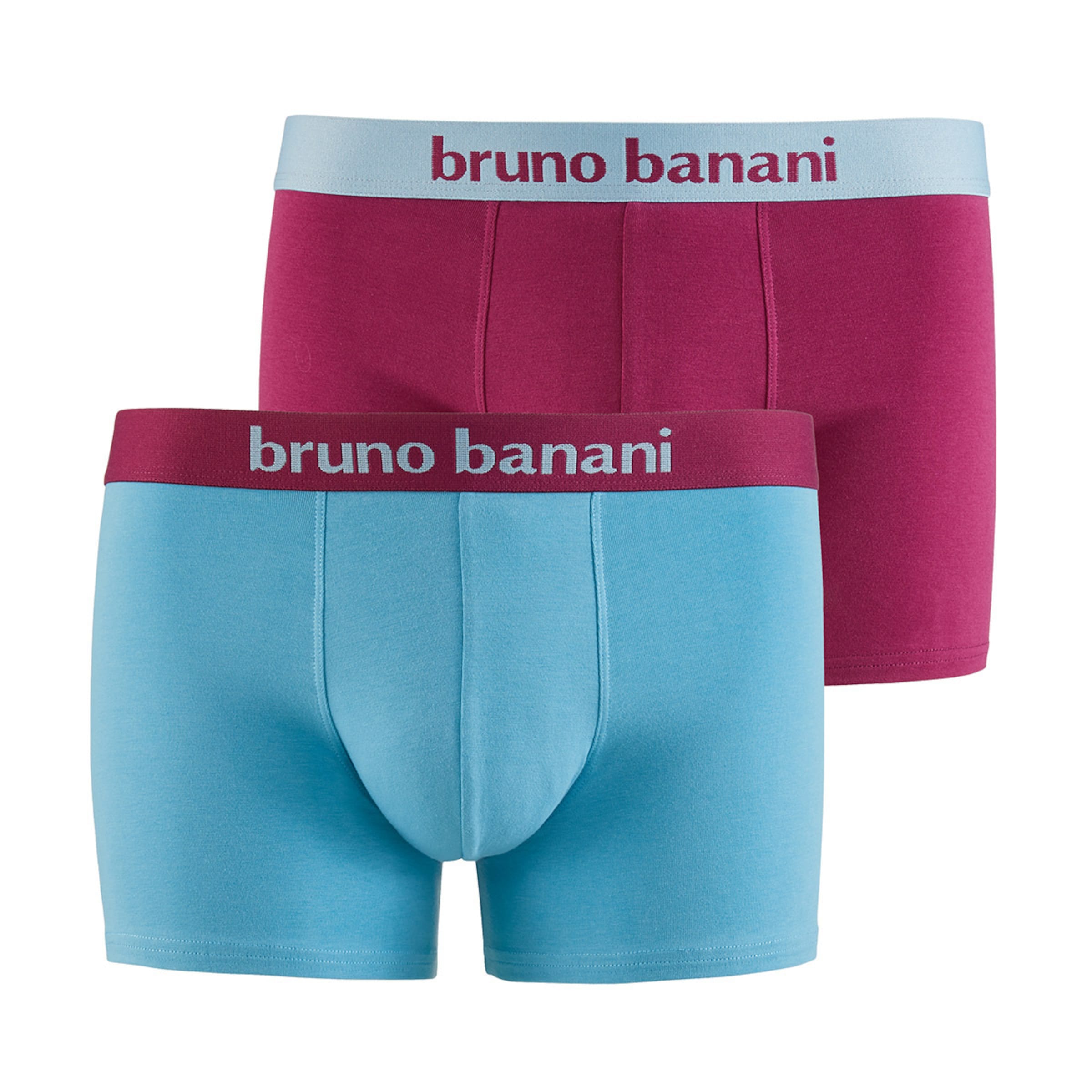 Sous-vêtements Boxers BRUNO BANANI en Bleu-Gris, Rouge Rubis 