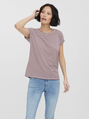 VERO MODA Shirt 'VMAva' in Brown: front
