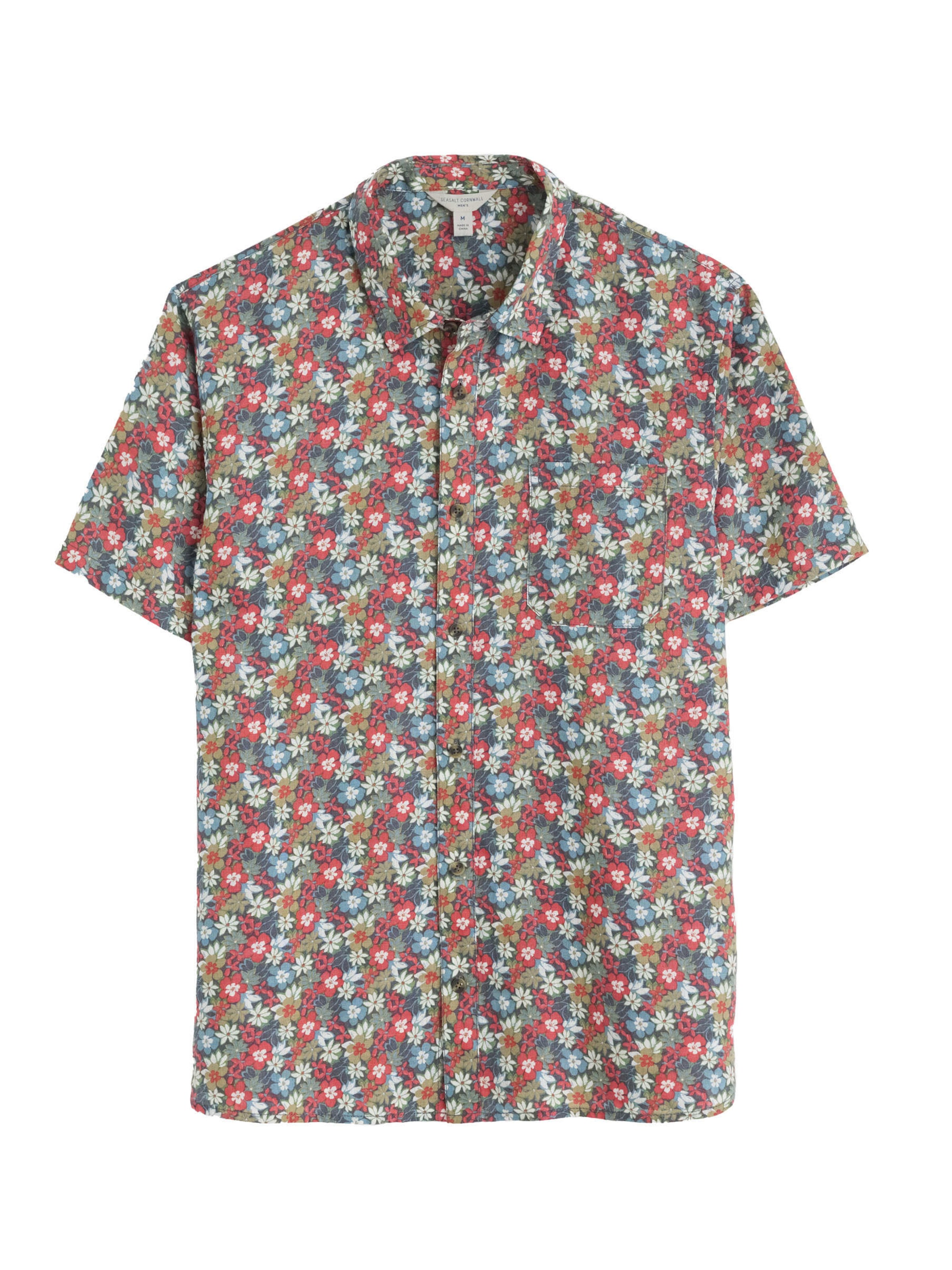 Seasalt Cornwall Klasický střih Košile 'Blue Heron' – mix barev: přední strana