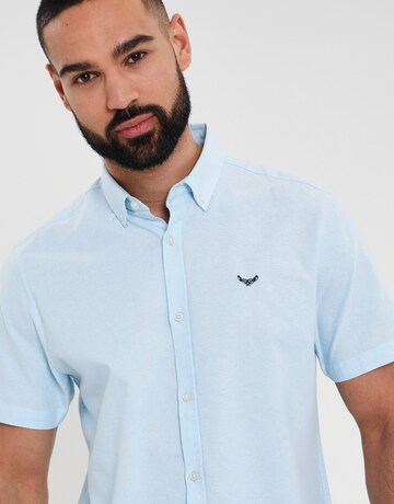 Threadbare Regular fit Button Up Shirt 'Inferno' in Blue