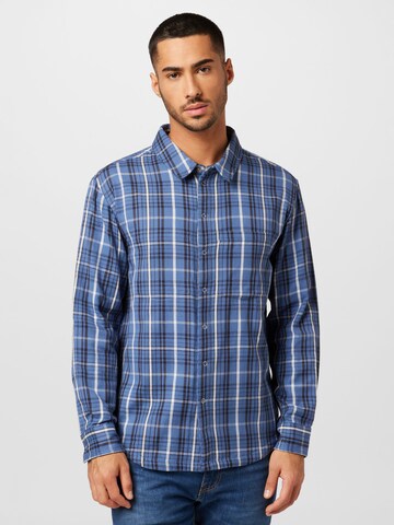 ABOUT YOU Regular fit Button Up Shirt 'James' in Blue: front