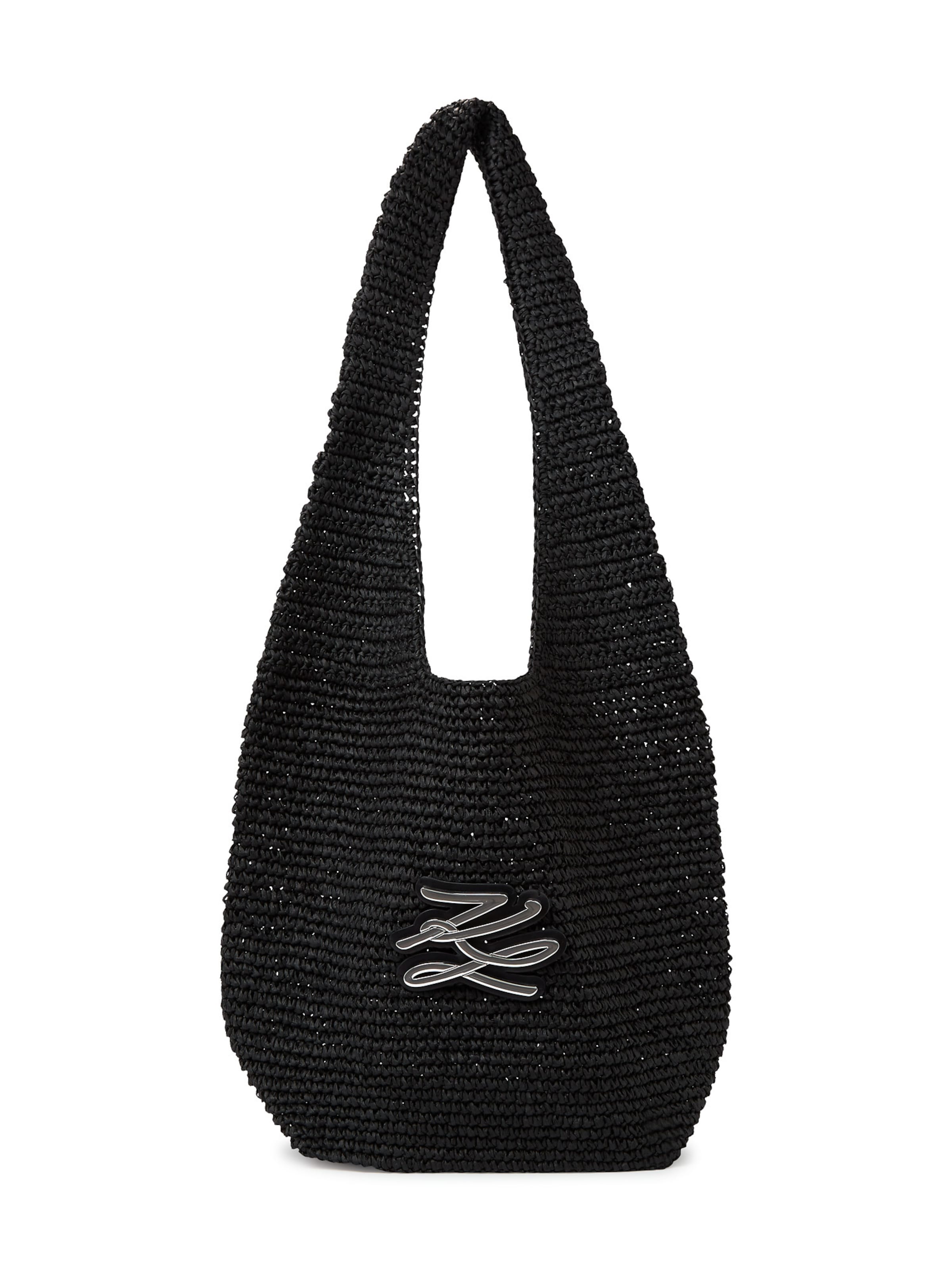 Karl Lagerfeld Sac de plage en noir, Vue avec produit