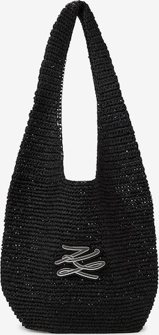 juoda Karl Lagerfeld Paplūdimio krepšys: priekis
