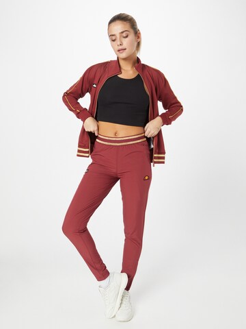 ELLESSE Slimfit Sportbroek 'Zoie' in Rood