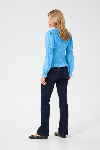 Cream Blouse 'Henva ' in Blauw