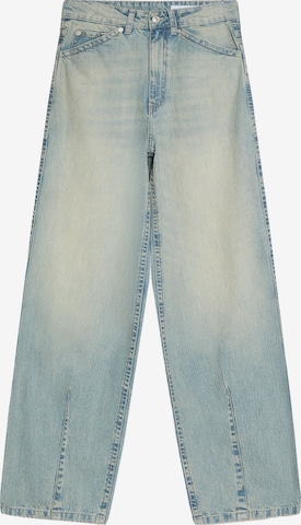 Bershka Wide Leg Farkut värissä sininen: etupuoli