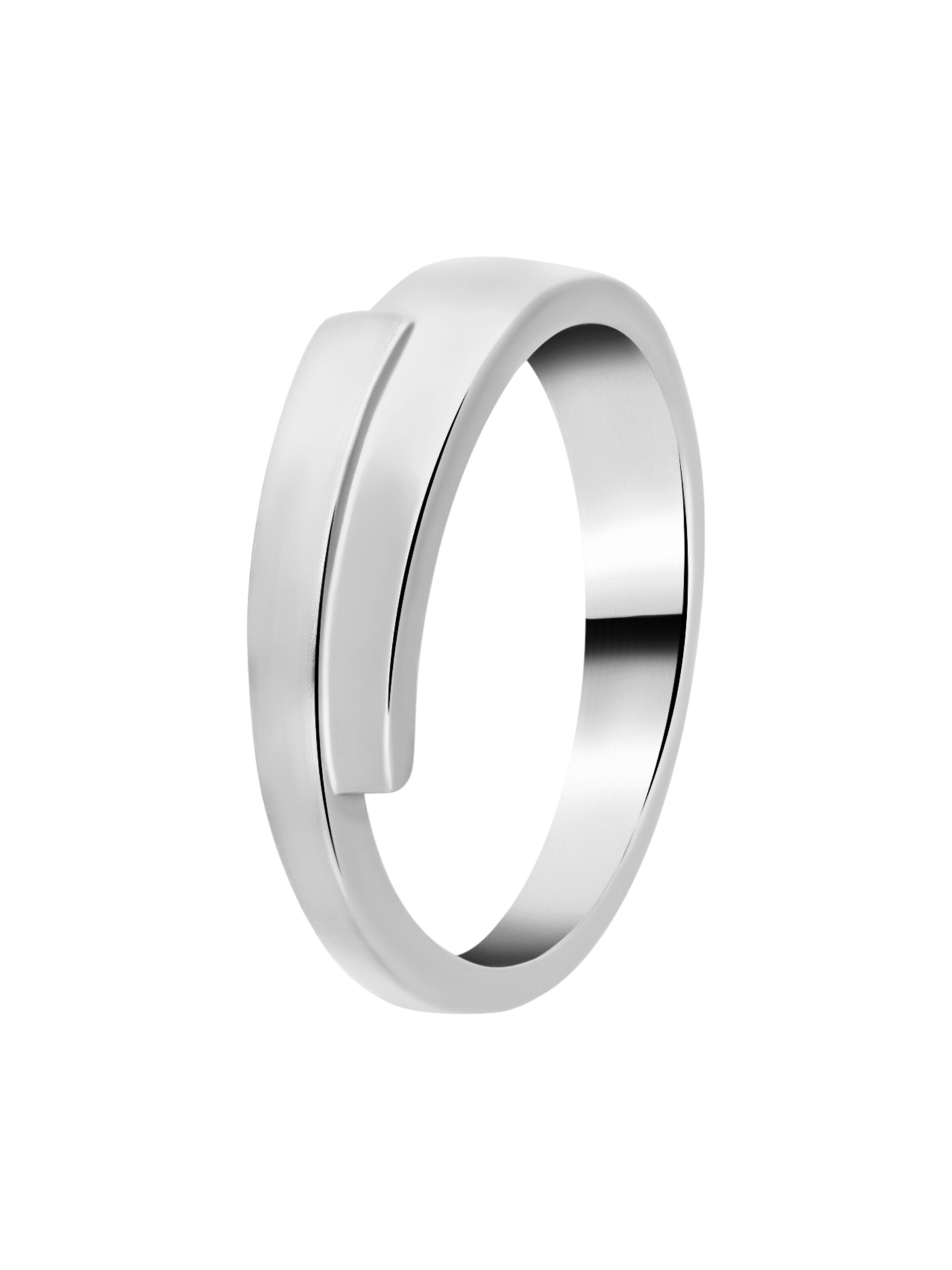 Lucardi Ring in Zilver: voorkant