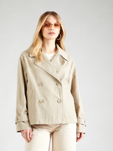 Monki Between-season jacket in Beige: front