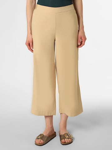 comma casual identity Wide Leg Hose in Beige: predná strana