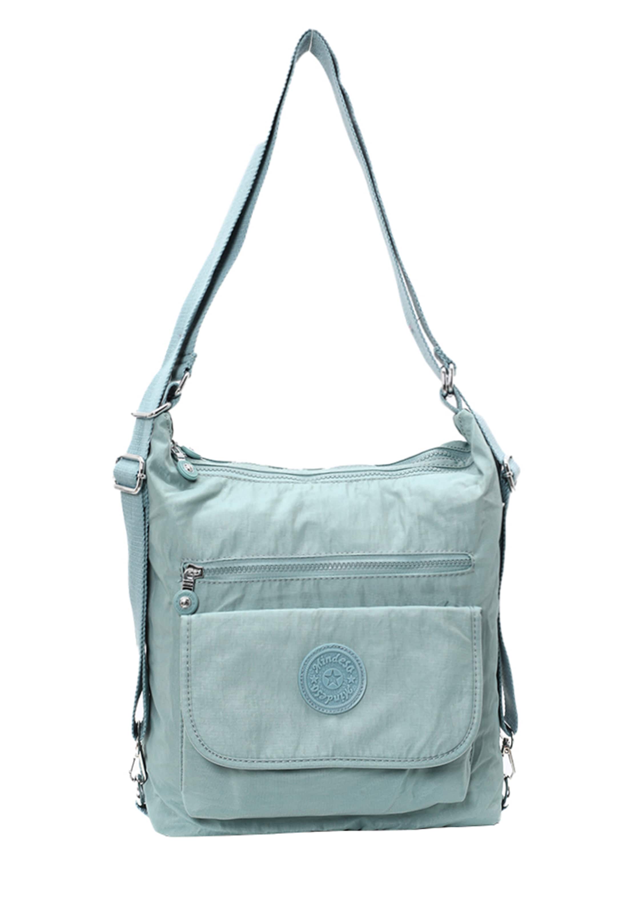 Borsa a spalla di Mindesa in blu: frontale