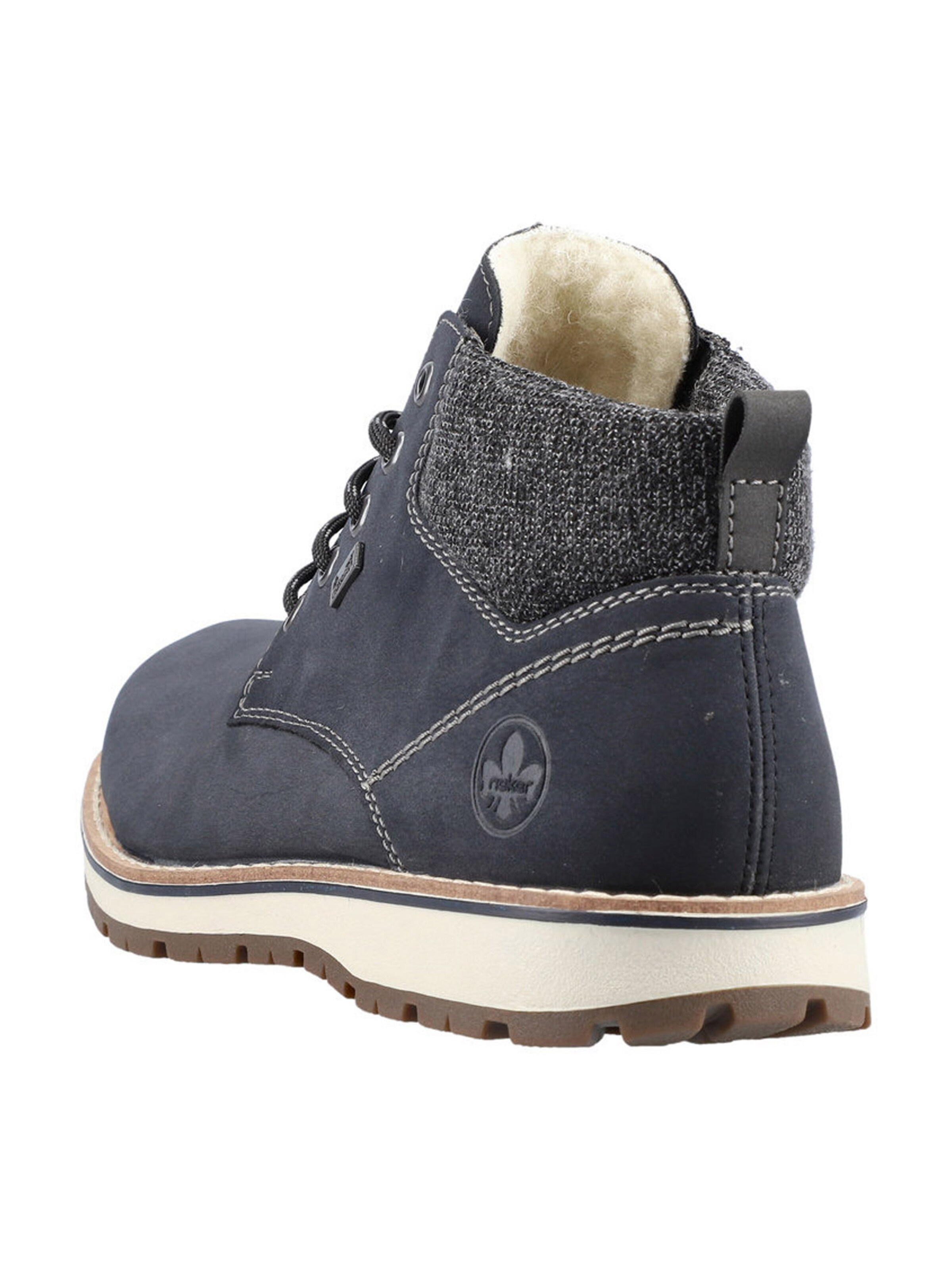 Bocanci cu șireturi de la Rieker pe albastru