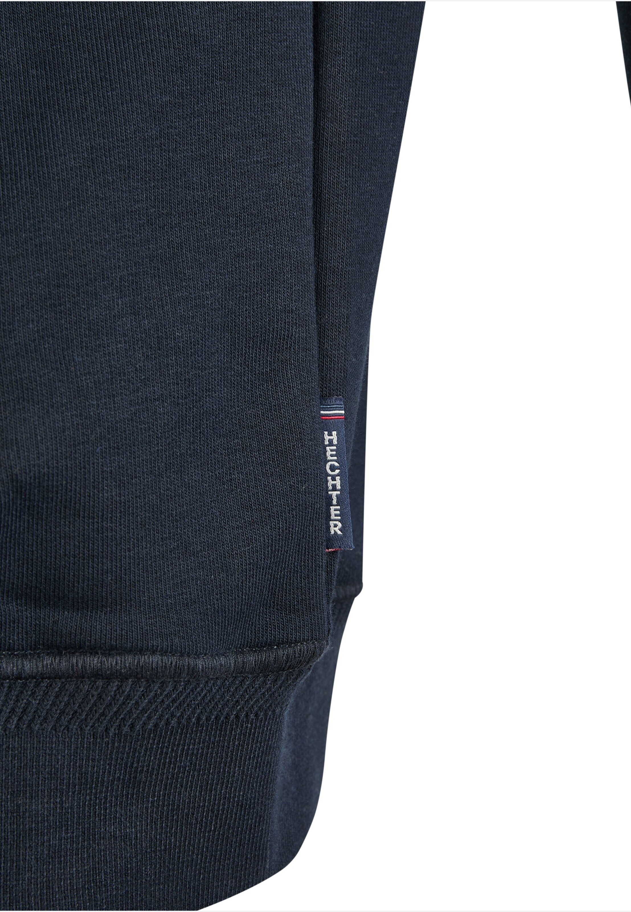 HECHTER PARIS Sweatvest 'ZIP JACKET' in Blauw