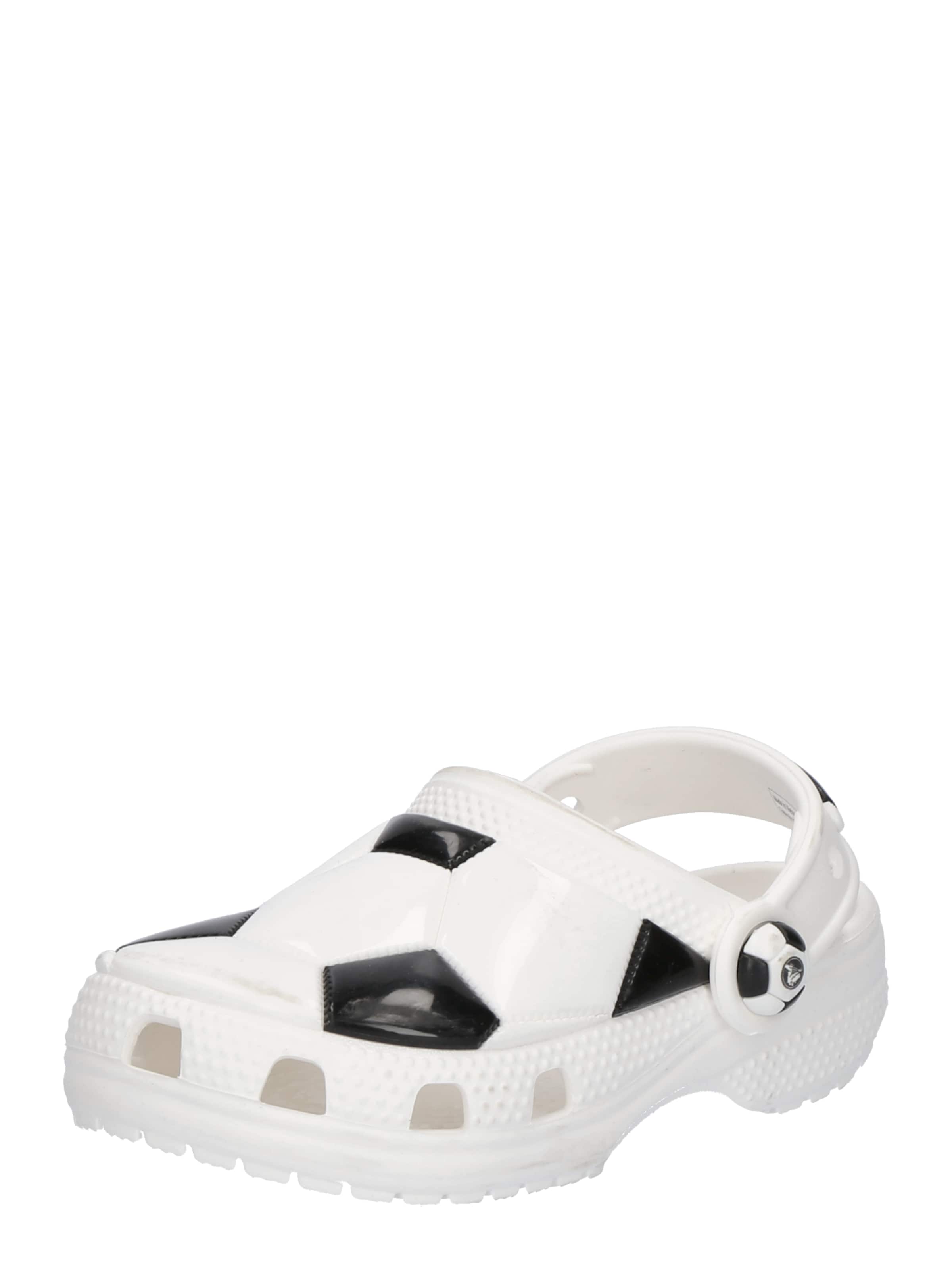 Crocs Clogs 'Classic Soccer Ball' in Weiß: Vorderseite
