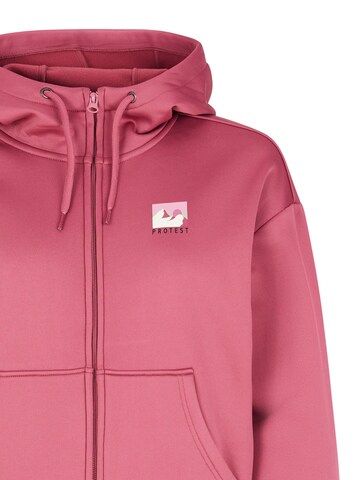 PROTEST Sweatjacke 'PRTTEAM'‌‌‌‌‌‌‌‌‌‌ in Pink