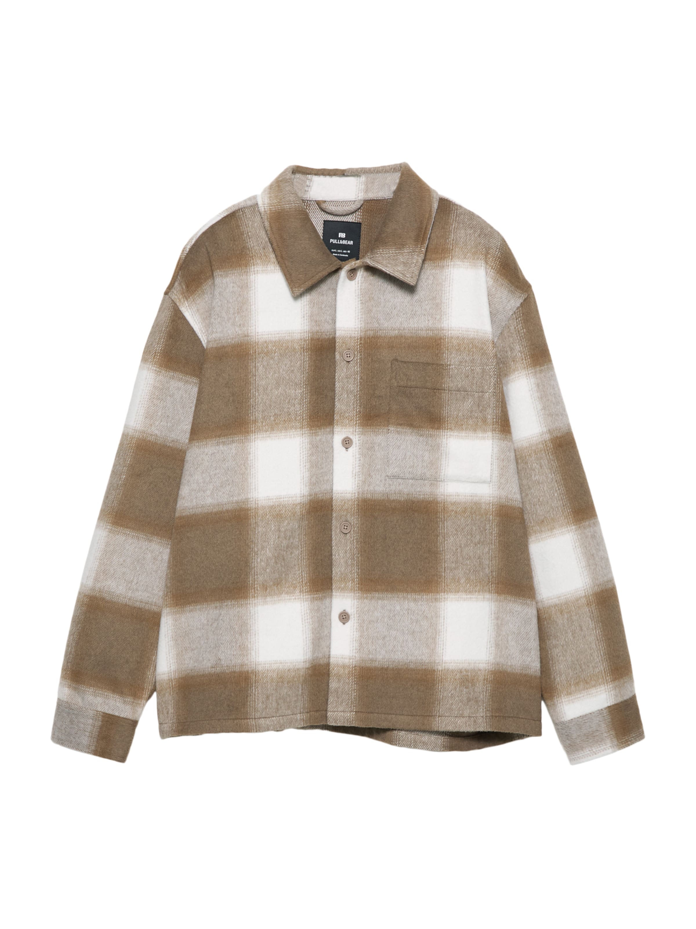 Pull&Bear Преходно яке в цвят "пясък" / бежово меланж / бяло, Преглед на продукта