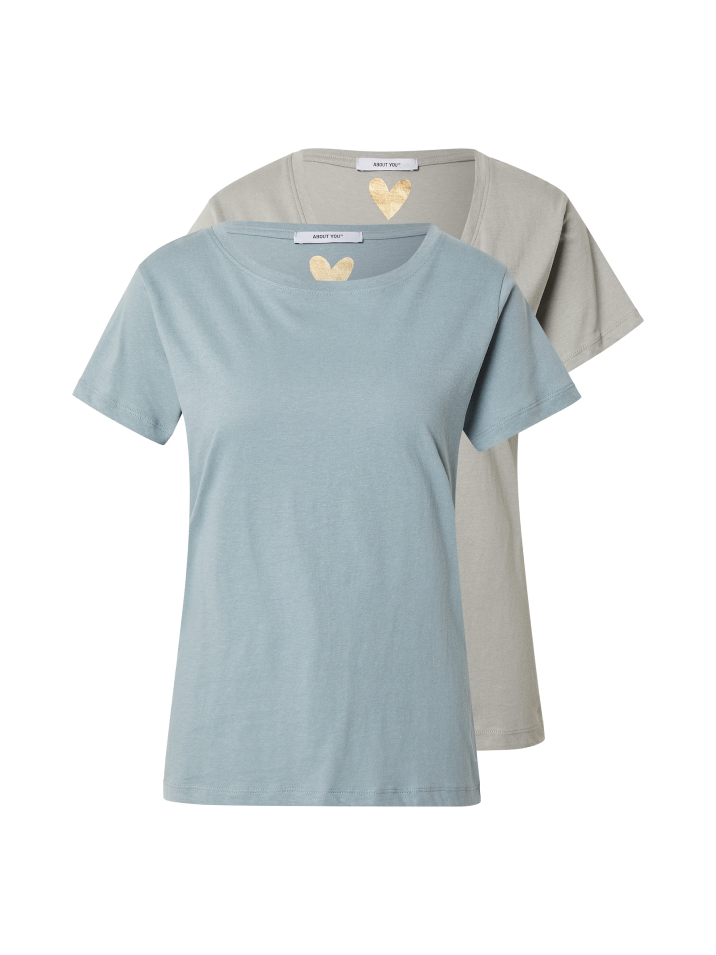 ABOUT YOU Tričko 'Hanne' - Sivá: predná strana
