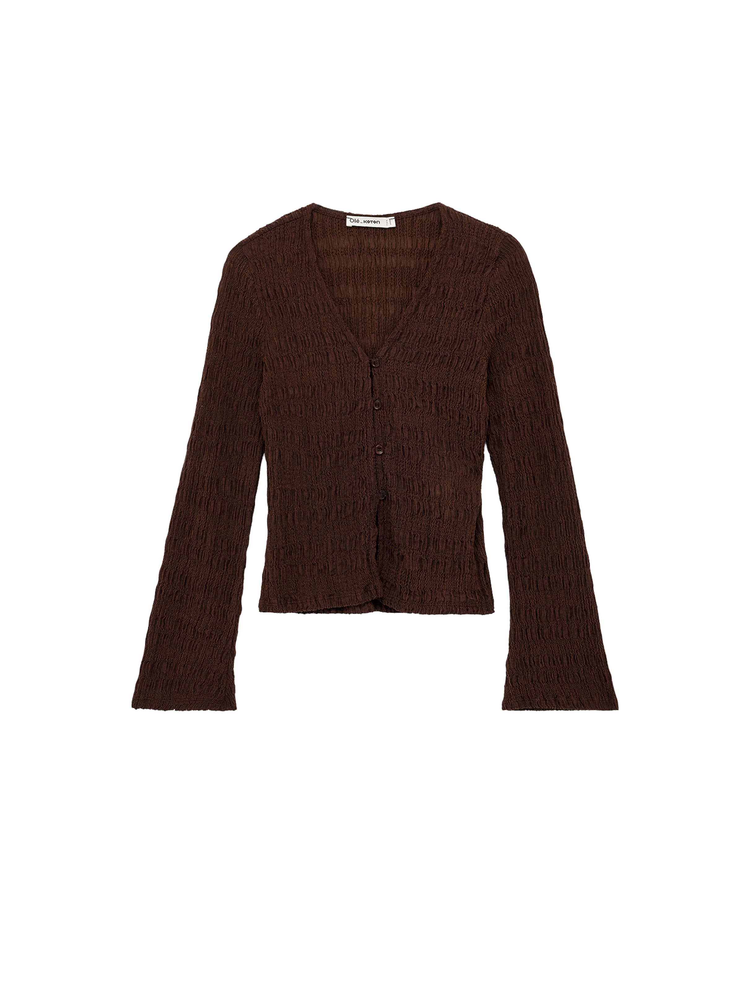 Koton Gebreid vest in Bruin: voorkant