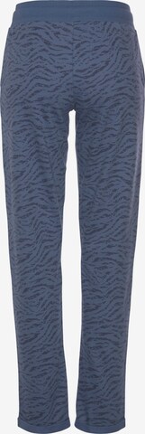 LASCANA Regular Jogginghose in Blau