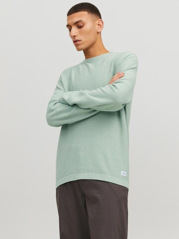 JACK & JONES Sweater 'Gustav' in Green: front