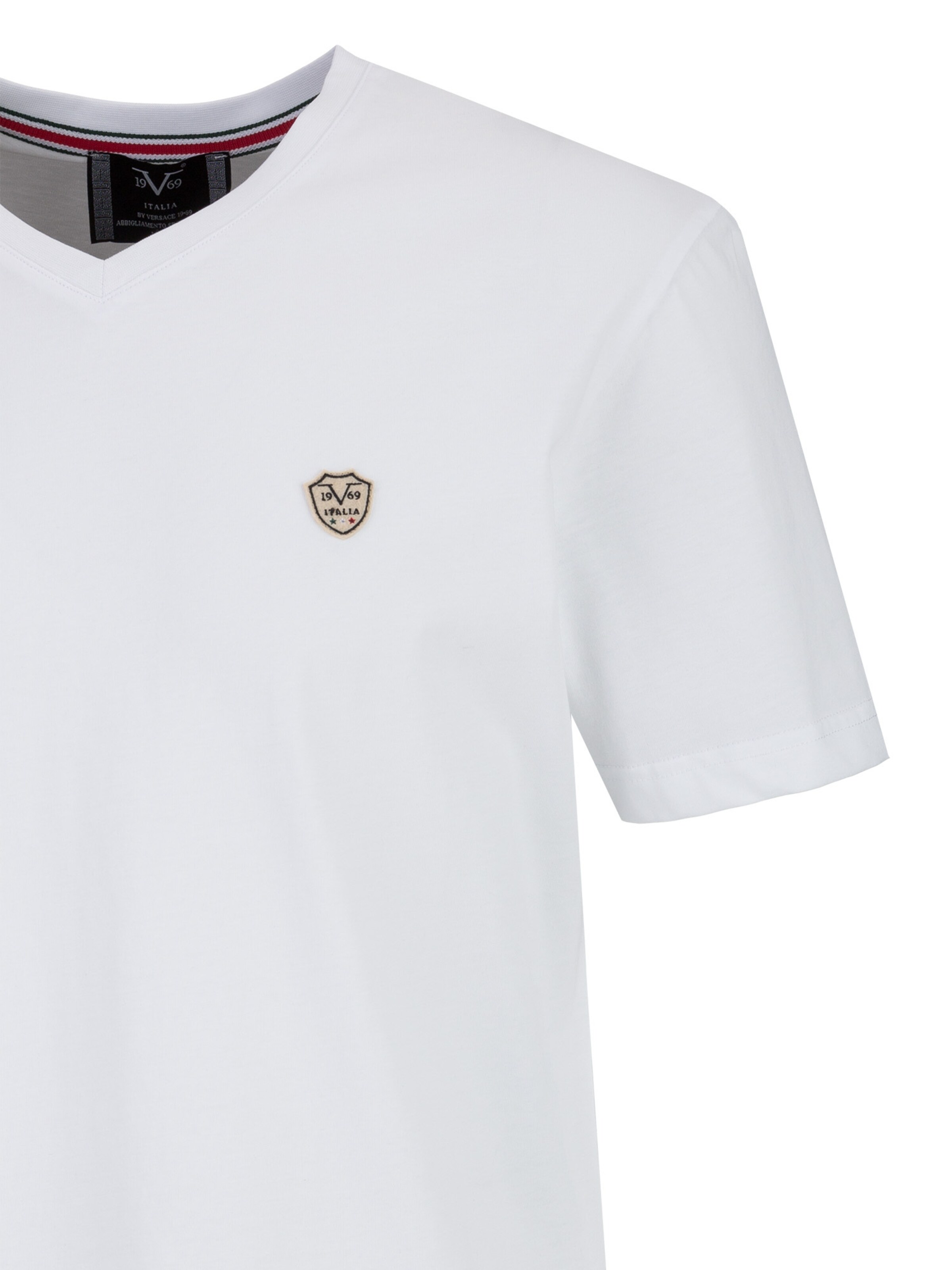 19V69 ITALIA Majica 'Toni' | bela barva