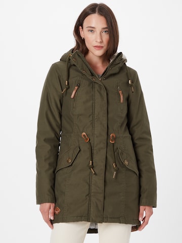 Ragwear Winter parka 'ELSIE' in Green: front