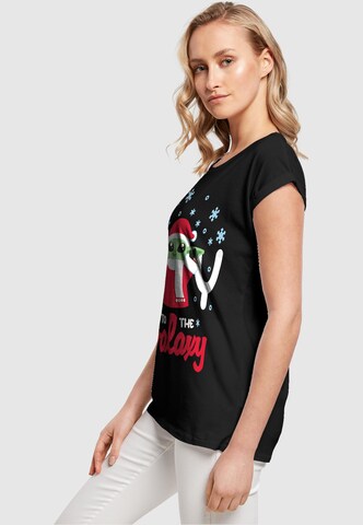 T-shirt 'The Mandalorian - Joy To The Galaxy' ABSOLUTE CULT en noir