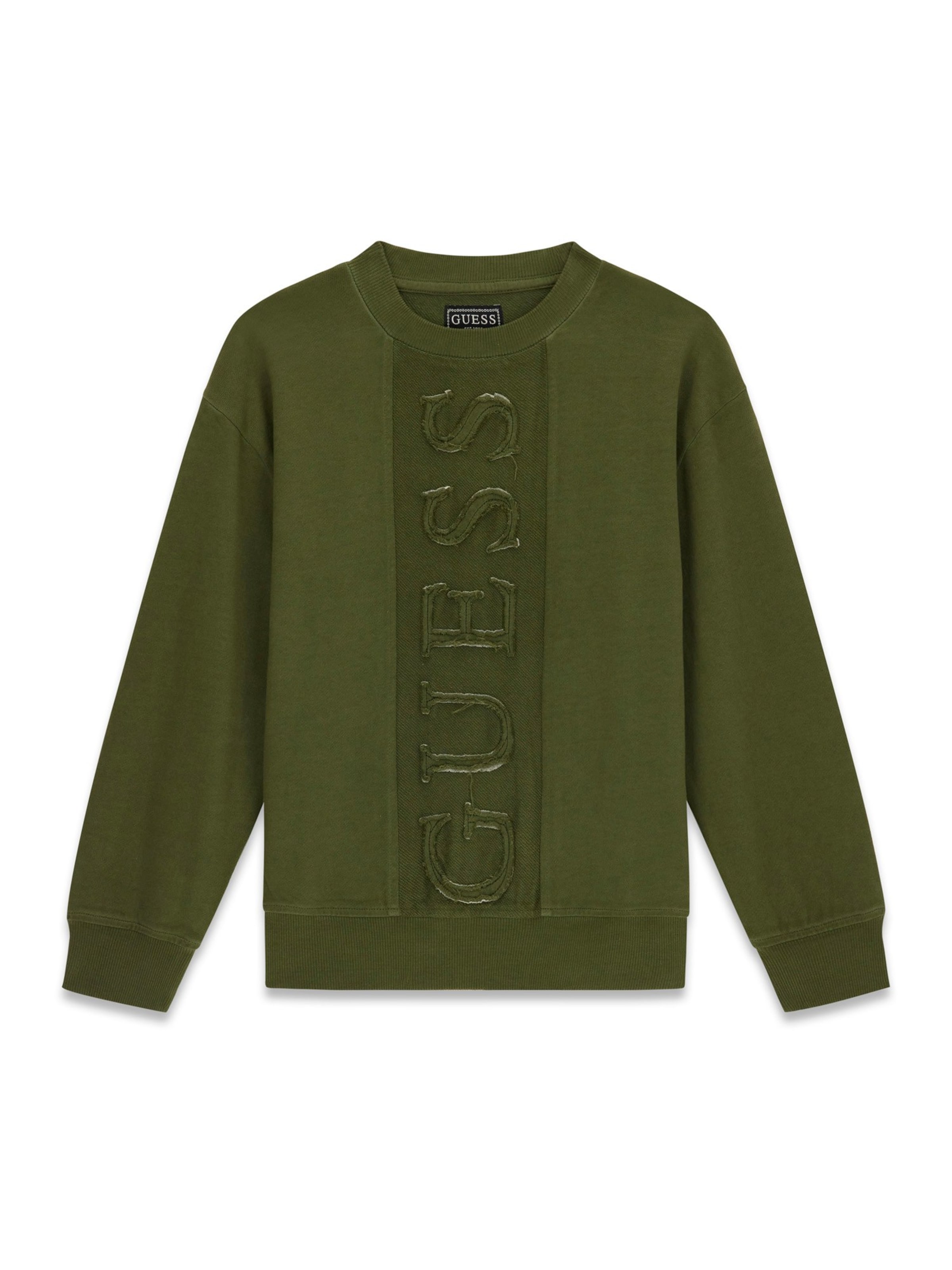 Sweat GUESS en vert : devant
