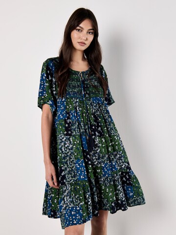 Apricot Dress in Blue: front