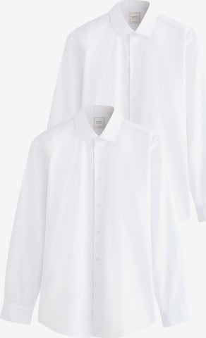 NextRegular Fit Košulja - bijela boja: prednji dio