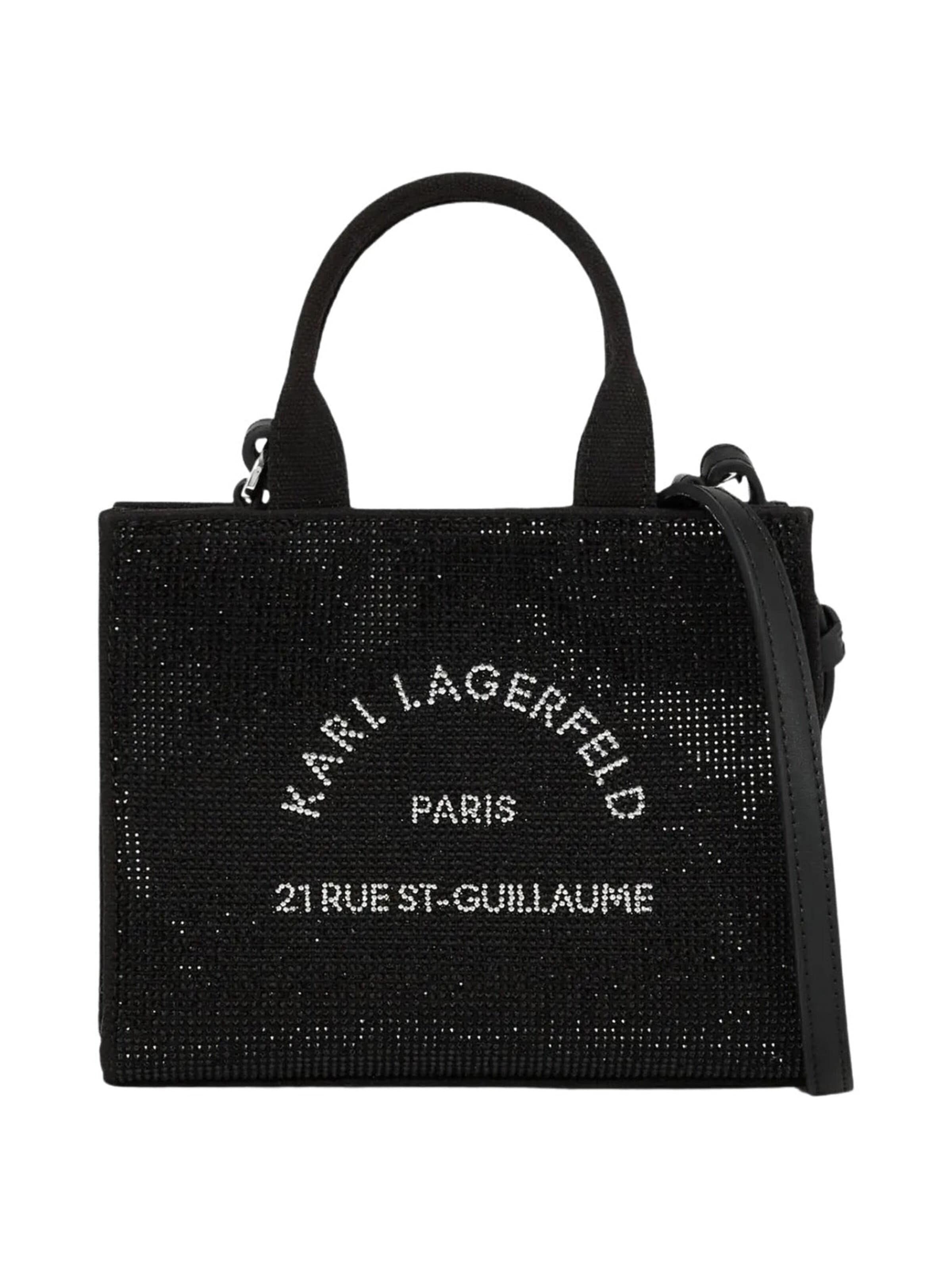 Karl LagerfeldShopper torba 'A Vision Of The Future' - crna boja: prednji dio