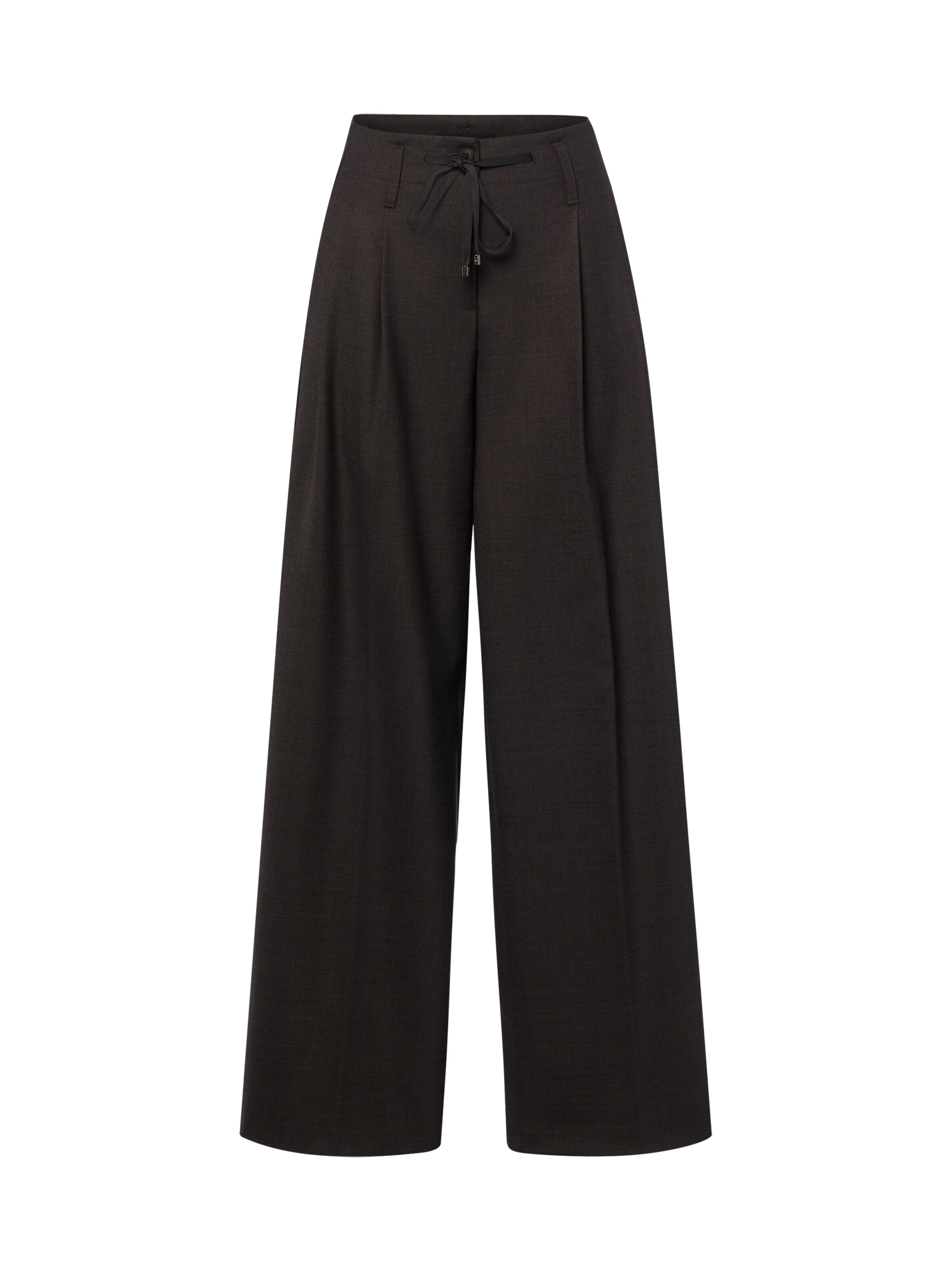 Cambio Pleat-front trousers 'Addison' in 34 in Chocolate, Item view