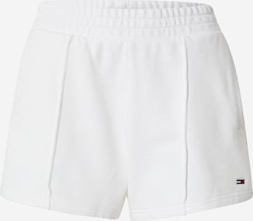 Tommy Jeans Regular Pants in White: front