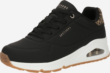 Baskets basses 'UNO' SKECHERS en noir : devant