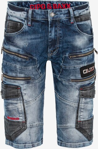 CIPO & BAXX Regular Jeans in Blauw: voorkant