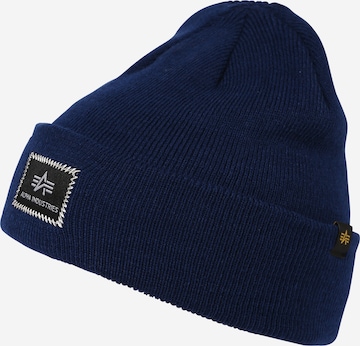 Bonnet 'X-Fit' ALPHA INDUSTRIES en bleu : devant