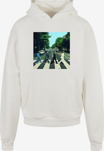 Merchcode Sweatshirt ' Beatles - Album Abbey Road' in Wit: voorkant