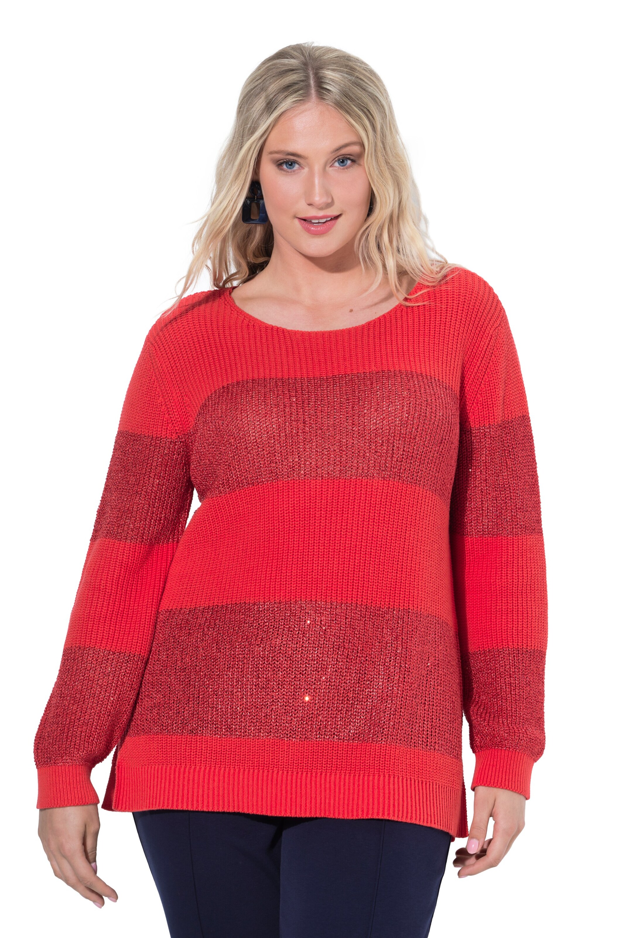 Ulla Popken Trui in Rood: voorkant