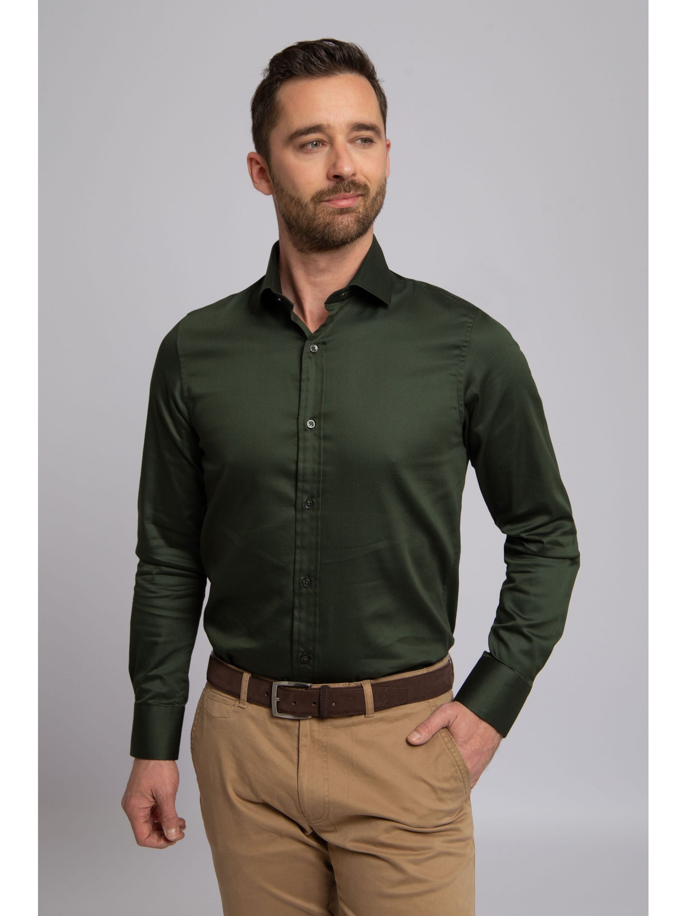 Suitable Slim Fit Hemd‌‌‌‌ in Grün