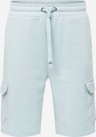 Urban Classics Regular Cargo Pants in Blue: front