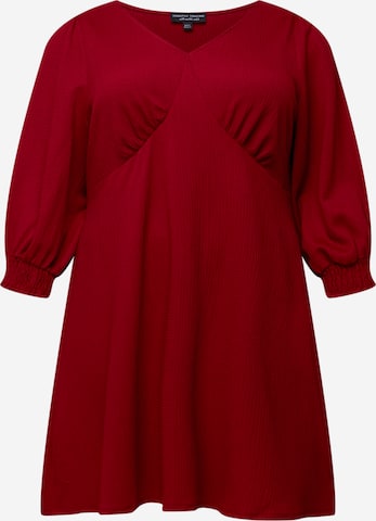 Dorothy Perkins Curve - Vestido em vermelho: frente