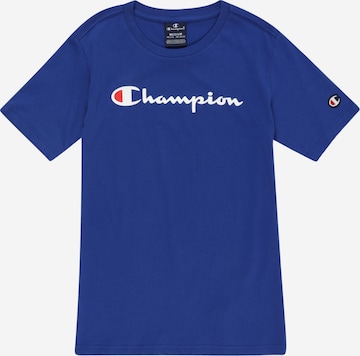 Tricou de la Champion Authentic Athletic Apparel pe albastru: față