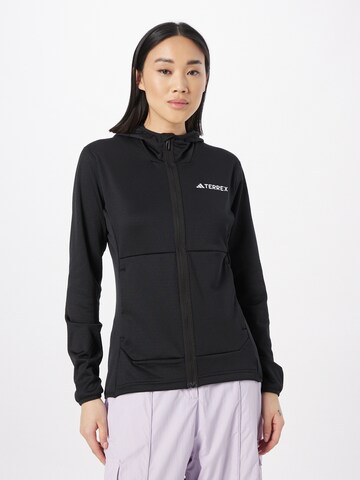 ADIDAS TERREX Athletic Jacket 'Xperior' in Black: front