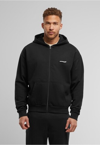 MT Upscale Sweatvest in Zwart: voorkant