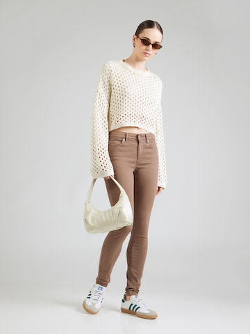 ONLY Skinny Τζιν 'ONLBLUSH' σε καφέ
