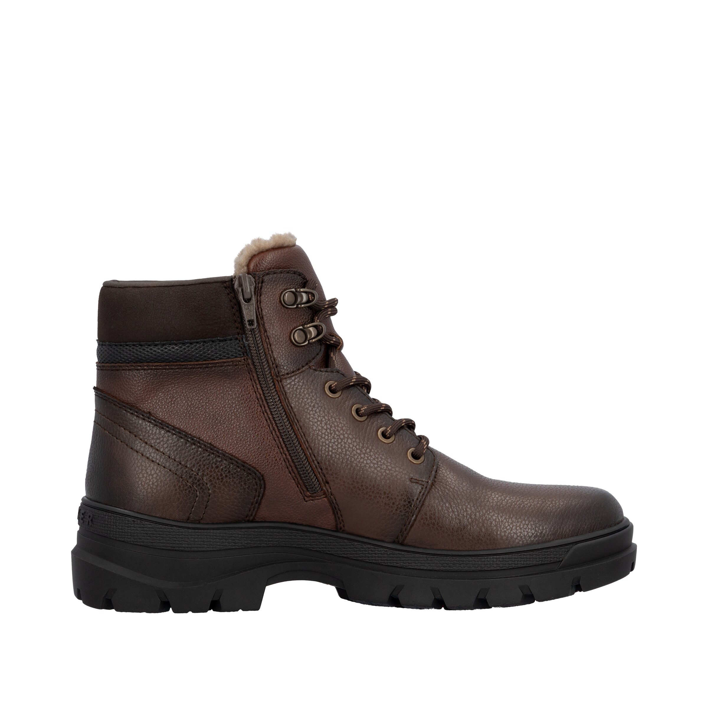 Rieker Lace-Up Boots in Brown