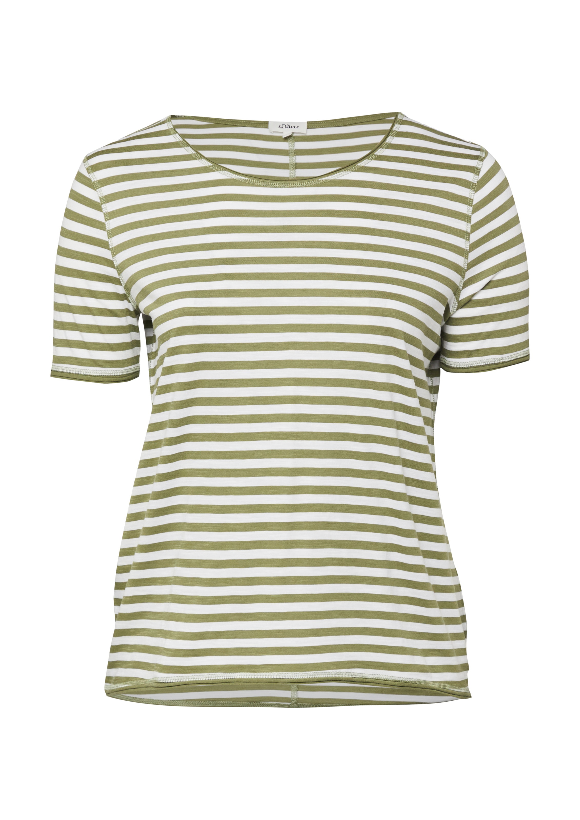 T-shirt s.Oliver en blanc : devant