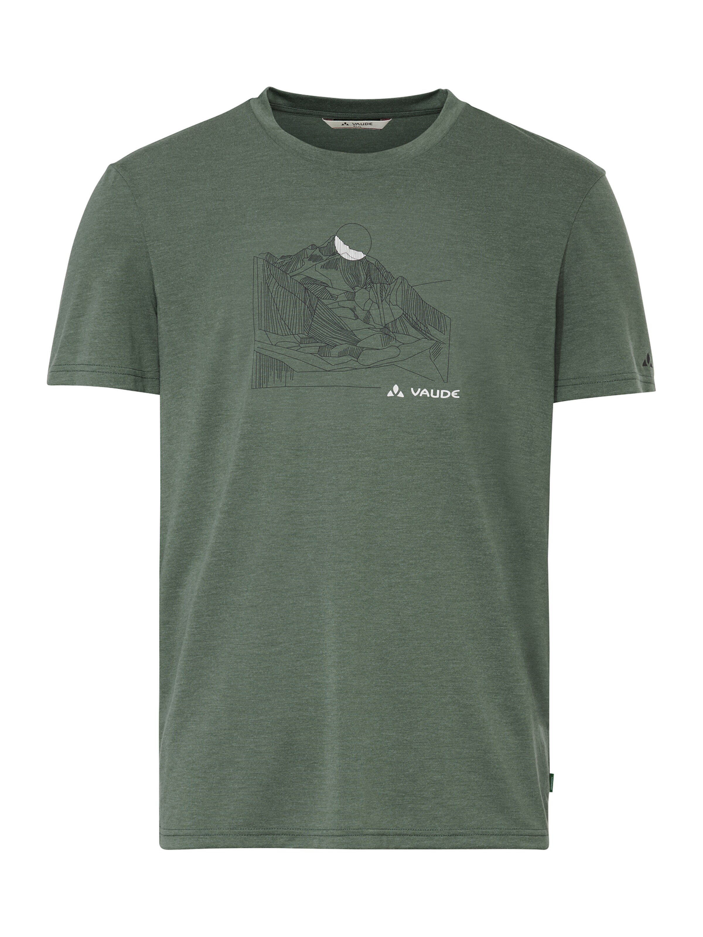 VAUDE T-Shirt 'Tekoa' in Grün: Vorderseite
