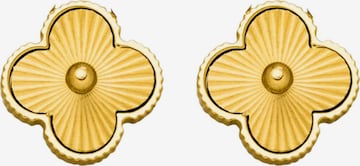 Boucles d'oreilles 'CLOVER LUXE' Cala Rose en or : devant