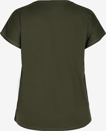 Active by Zizzi Performance Shirt 'ABASIC' in Green